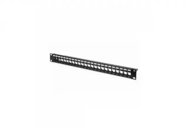Patch panel modularni shielded 19/0.5U sa 24 slota za STP/UTP module SKP-24-0.5U