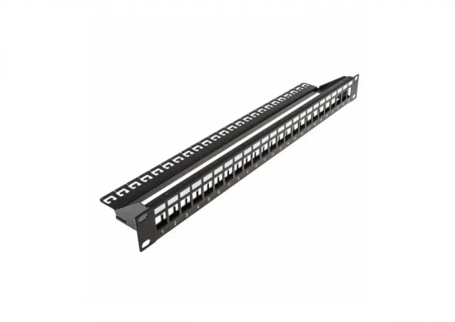 Patch panel modularni shielded 19/1U sa 24 slota za STP/UTP module SKP-24-1U