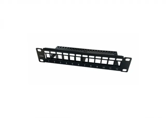 Patch panel za rek 10" / 1U sa 12 slotova