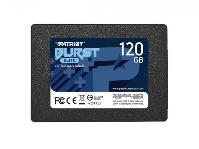 Patriot Burst Elite SSD 120GB  SATA3 2,5" 450Mbs/320MBs PBE120GS25SSDR