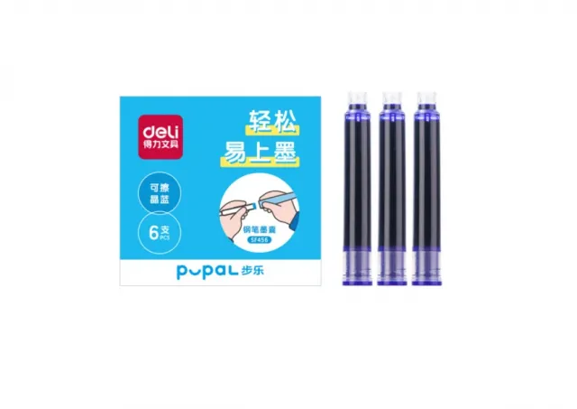 PATRONE ZA NALIV PERO DELI PUPAL 1/6 PLAVE SF456