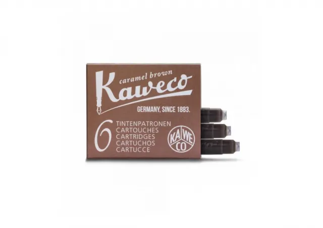 Patrone za naliv pero Kaweco 1/6 Caramel Brown