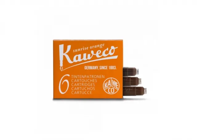 Patrone za naliv pero Kaweco 1/6 Sunrise orange
