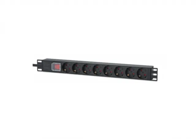 PDU kabl Intellinet 715126 19"/1U sa 8 utilnica/prekidač/2m