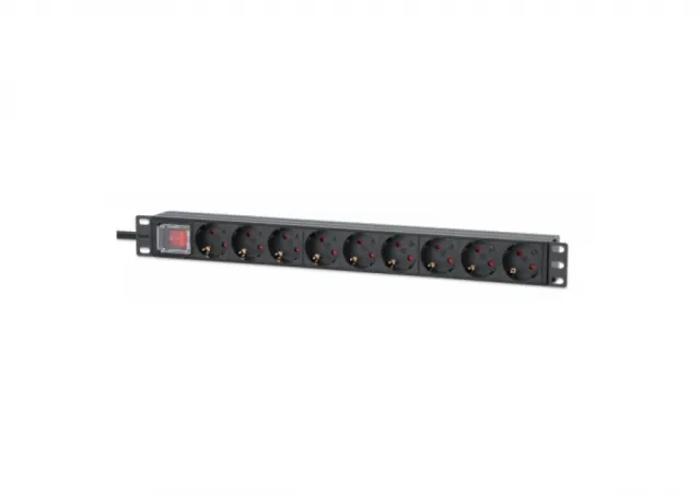 PDU kabl Intellinet 715133 19"/1U sa 9 utilnica/prekidač/2m