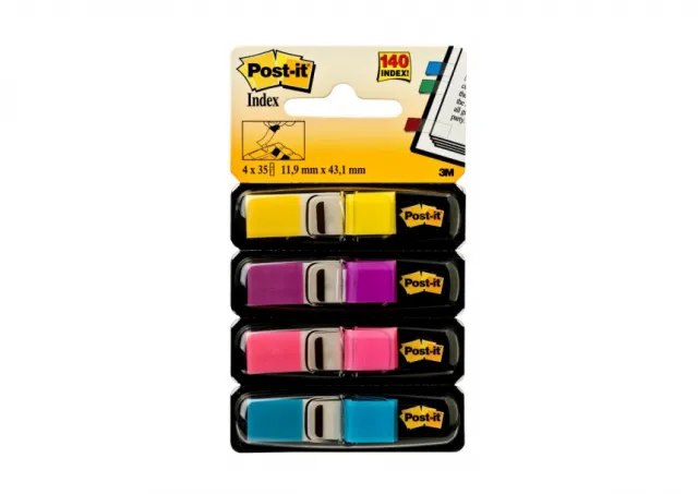 Post-it index 683-4AB Fluo, 35 listića x 4 boje 3M  06PMP11