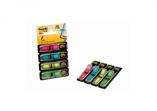 Post-it index 684ARR4 strelice, 24 listića x 4 neon boje 3M  06PMP13