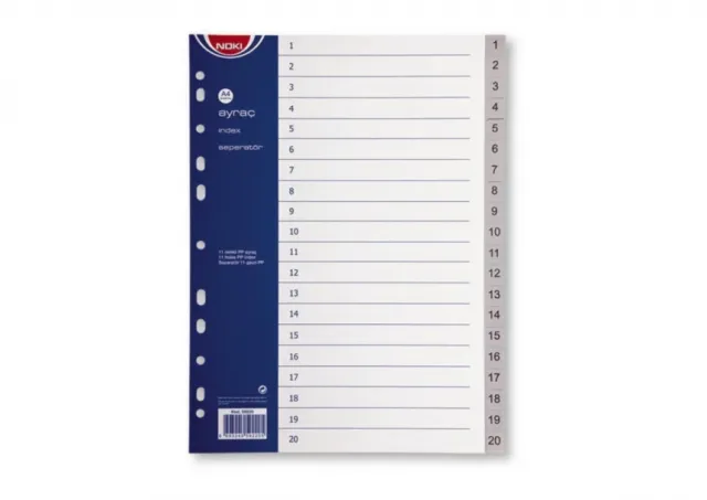 PP pregradni registri, 1-20 Noki 