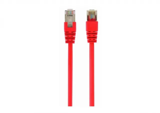 PP22-1M/R Gembird Mrezni kabl FTP Cat5e Patch cord, 1m red