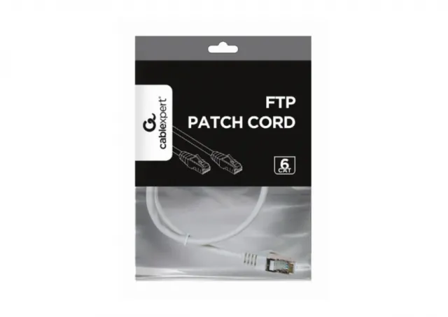 PP6-3M/W Gembird Mrezni kabl, CAT6 FTP Patch cord 3m white