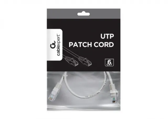 PP6U-CU-0.5M Gembird Mrezni kabl, CAT6 BAKARNI UTP Patch cord 0.5m grey