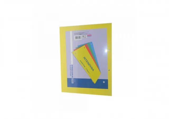 Pregradni karton A4 295x230mm 1/100 crveni intenzivni