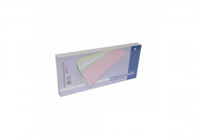 Pregradni karton skr 240x105mm 170g 1/100 narandžasti intezivni