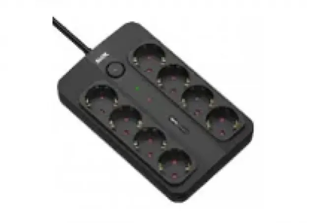 Produžni kabl sa prenaponskom zaštitom sa 8 utičnica MAX MPS-908SB-3M/3m/USB port