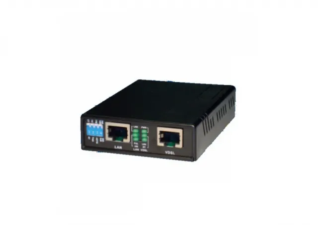 Proscend 100M VDSL2 LAN Exstender / modem, 1 Ethernet port 10/100Mbps + 1 VDSL2 port brzine do 100Mb/s up/downstream (domet do 1-3km preko 1 parice), može se montirati u 19" rack šasiju, CO/CPE (Tupavco TEX-100)