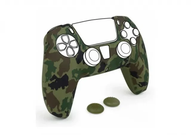 PS5 DualSense Silicon Glove Camo Green