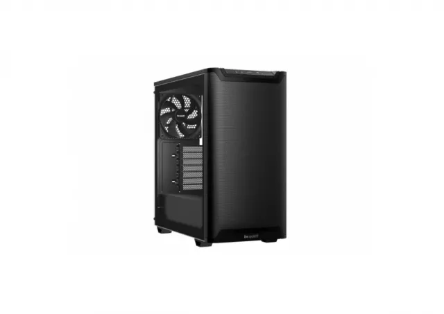 PURE BASE 501 Airflow Window Black, MB compatibility: ATX / M-ATX / Mini-ITX, Two pre-installed be quiet! Pure Wings 3 140mm fans, Ready for water cooling radiators up to 360mm