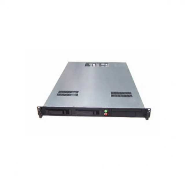 Rack-mount 1U/19" server kućište, EATX 12"x13" MB format, ON/OFF + reset + USB 2.0 + slim DVD + 2 x 3.5" hot-swap SATA napred, 1 x Card Slot nazad, 5 x Fan 40mm, 3.5" int. disk, 1U PSU do 300W, dub. 660mm (NI-N166)