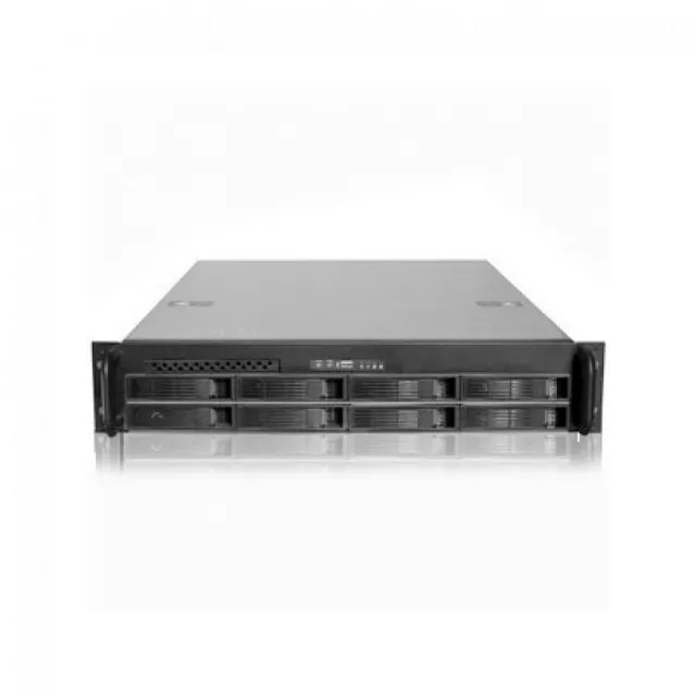 Rack-mount 2U/19" storage kućište, EATX 12"x13" MB max., USB + slim DVD + 8 x 3.5" hot-swap SATA/SAS napred, 7 x low-profile slotova nazad, 4 x Fan 80mm, 2 x 3.5" int. disk, mesto za 2U PSU do 500W, dub. 650mm (NI-N288R)