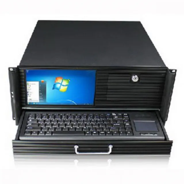 Rack-mount 4U/19" radna stanica sa 8.9" LCD-om i trackball tastaturom na izvlačenje, max. EATX MB, USB + 5.25" mesto napred, 2 x 3.5" disk slot pozadi, 2 x 3.5" int. disk, mesto za stand. ATX PSU, dub. 500mm (NI-N475LK)