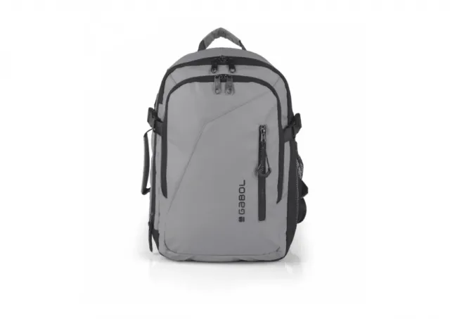 Ranac putni za low cost sa 2 odeljka 25x40x20/23 cm 20/23l - 0,62kg Canada Gabol siva 03RNG125226C