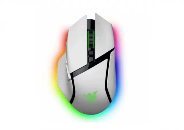 Razer Basilisk V3 Pro 35K - Ergonomic Wireless Gaming Mouse - White Edition