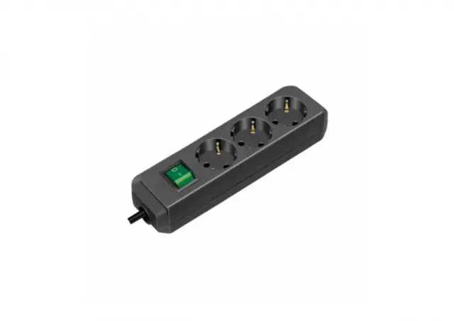 Razvodnik sa 3 mesta 3m 1.5mm2 + prekidač 1152300400b