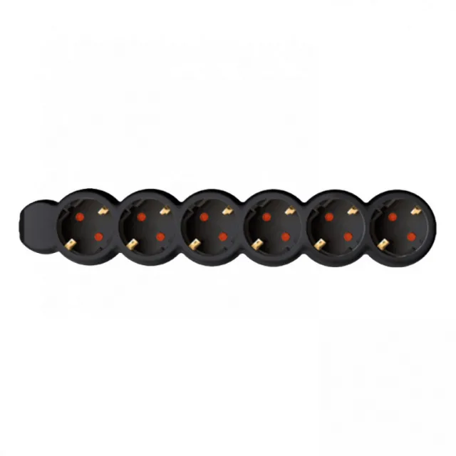 Razvodnik sa 6 mesta 1,5m 1.0mm2 NV6/BK