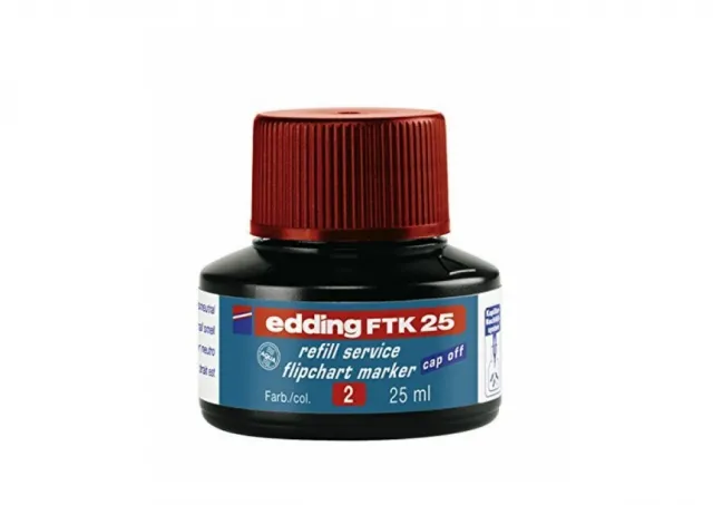 Refil za flipchart markere E-FTK 25, 25ml Edding crvena 09MM02D