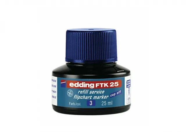 Refil za flipchart markere E-FTK 25, 25ml Edding plava 09MM02E