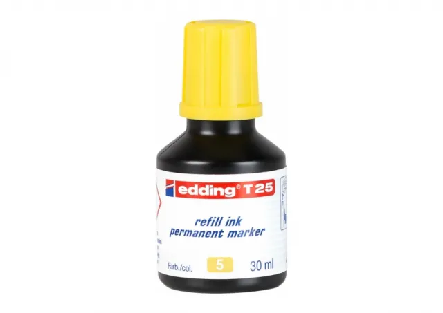 Refil za markere E-T25, 30ml Edding žuta 08MM09G