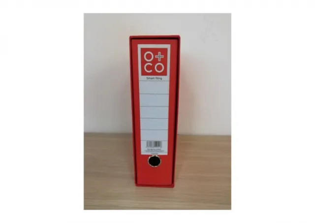 Registrator A4 normal O+CO sa Mikroval kutijom "Smart filing" O+CO crvena 04RGD30D