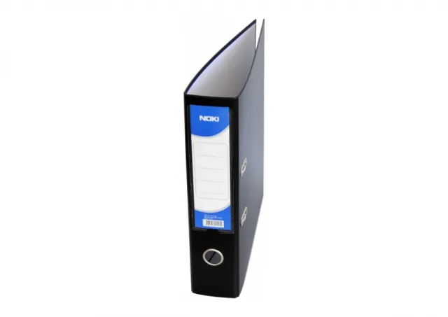 Registrator PVC normal 70mm, sa ojačanjem, A4 Noki crna 04RG82B
