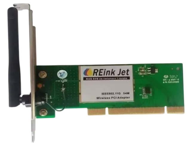 Reinkjet RWL548P PCI adapter sa ugradjenom fiksnom antenom Atheros 54MBps
