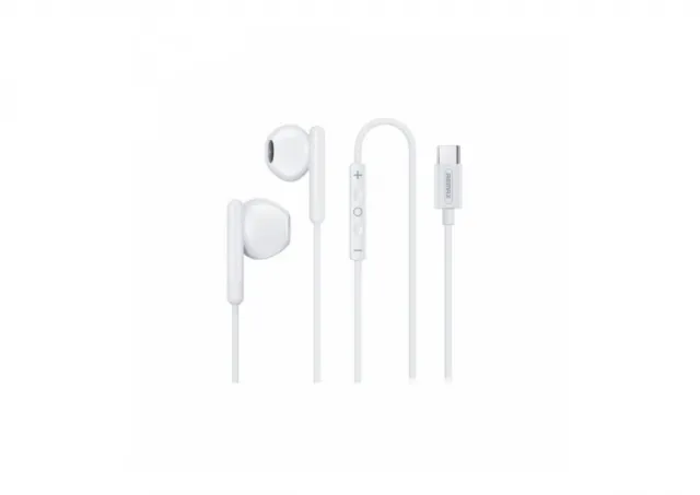 REMAX RM-522a White Type-C Wired Earphones  (With Digital Interface)
