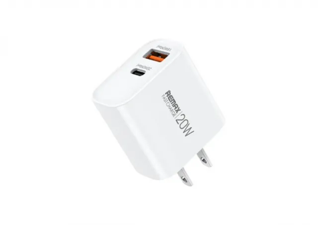 REMAX Strujni Fast punjac Kiddy 1xUSB3.0+1 xTIP C 20W RP-U120, beli 