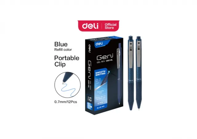 ROLER GEL DELI EG80 PLAVI EG80-BL