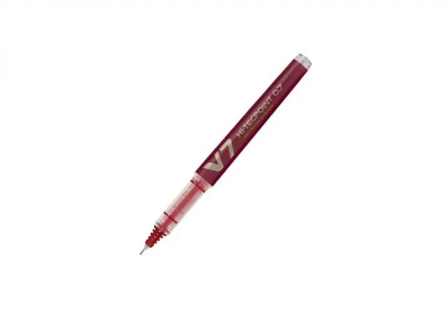 ROLER PILOT V7 HI-TECPOINT 0.7 REFILLABLE CRVENI