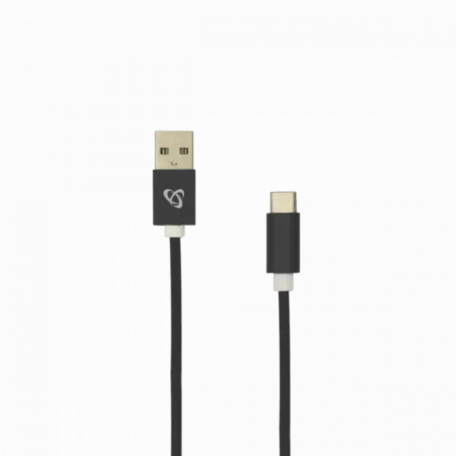 S BOX Kabl USB A / Type C, Fruity  1,5 m, Black