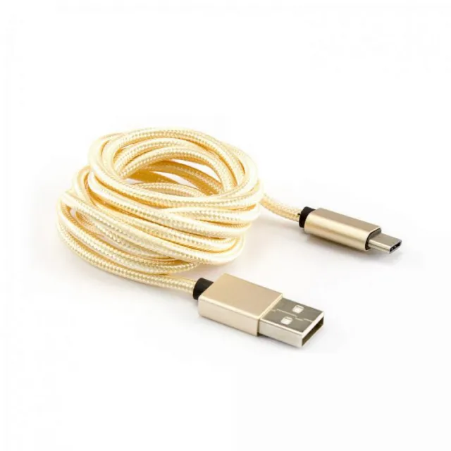 S BOX Kabl USB A Type C, Fruity  1,5 m, Gold