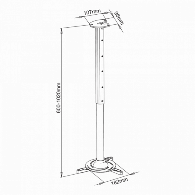 S BOX PM 102 XL, Nosac projektora