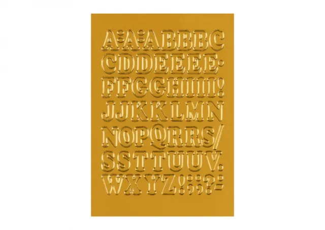 Samolepljiva slova 12mm na foliji 84x120mm 1/1 Herma zlatna