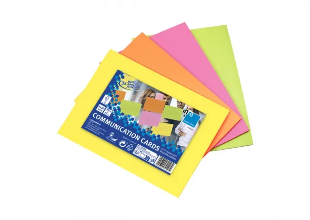 Samolepljivi blok za sastanke 200x150mm, 4x50 listova, brillant mix Info Notes 