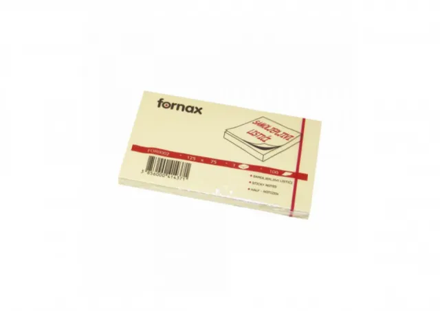 Samolepljivi blokčići Fornax 125x75 žuti, 100 lista