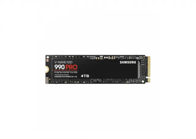 Samsung MZ-V9P4T0BW M.2 NVMe 4TB, 2280, PCIe Gen 4x4, 990 PRO, Read up to 7450 MB/s, Write up to 6900 MB/s (single sided)