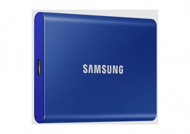 Samsung Portable SSD 1TB, T7, USB 3.2 Gen.2 (10Gbps), [Sequential Read/Write : Up to 1,050MB/sec /Up to 1,000 MB/sec], Blue