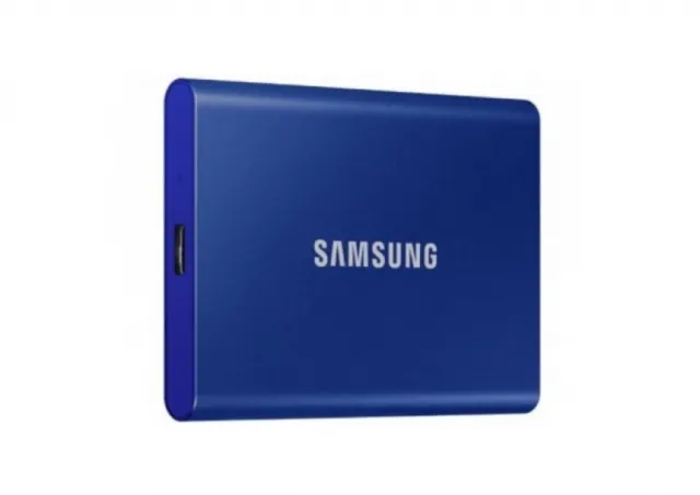 Samsung Portable SSD 1TB, T7, USB 3.2 Gen.2 (10Gbps), [Sequential Read/Write : Up to 1,050MB/sec /Up to 1,000 MB/sec], Blue