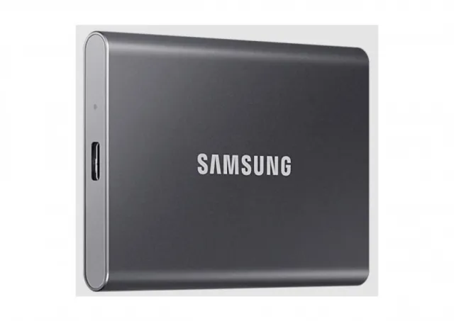 Samsung Portable SSD 500GB, T7, USB 3.2 Gen.2 (10Gbps), [Sequential Read/Write : Up to 1,050MB/sec /Up to 1,000 MB/sec], Grey