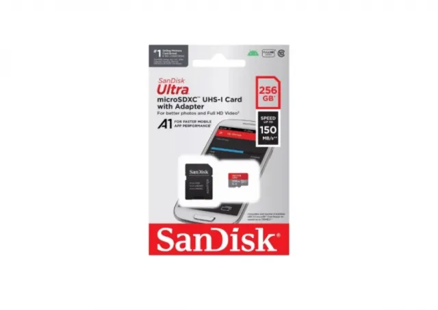 SanDisk ULTRA Micro SDXC 256GB sa adapterom 150MB/s A1 Class10 UHS-I