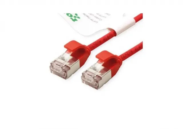 Secomp Roline GREEN U/FTP Data Center PatchCord 6A Slim LSOH crveni 0.5m